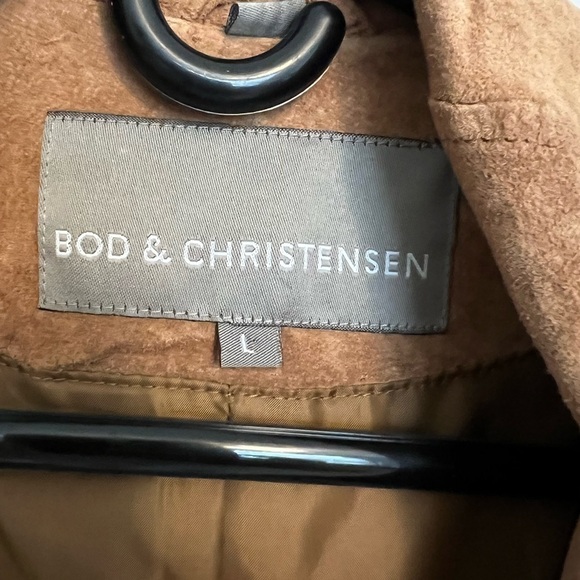 💕 Bod & Christensen Leather Jacket Size L - Picture 3 of 5
